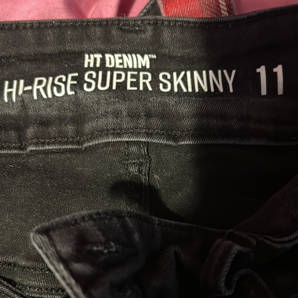 Jeans,black with back straps - Picture 3 of 4